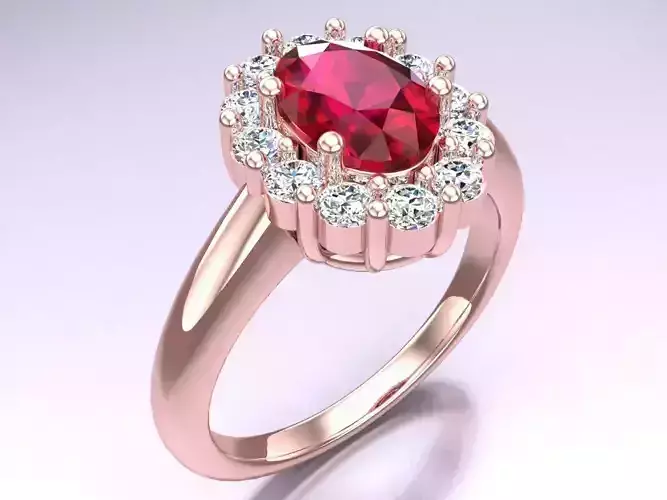 Oval stone ring - Womens  Rings - N132335