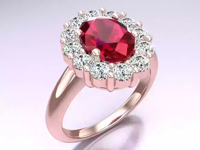 Oval stone ring - Womens  Rings - N132347