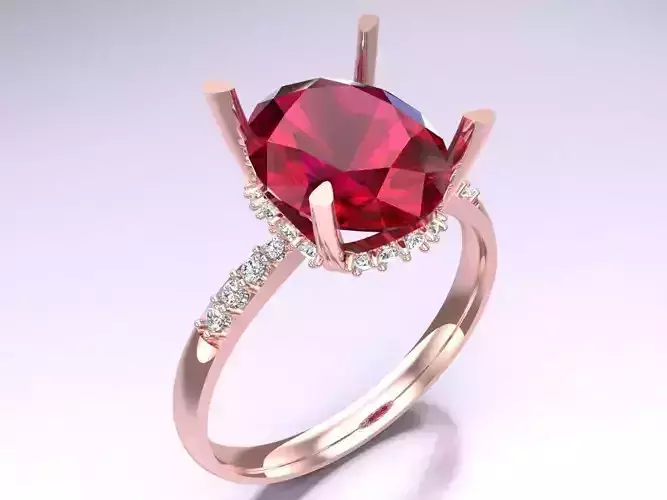 Oval stone ring - Womens  Rings - N024215