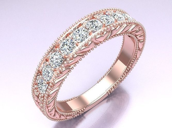 Diamond Ring - Womens Rings - N122309 3D print model