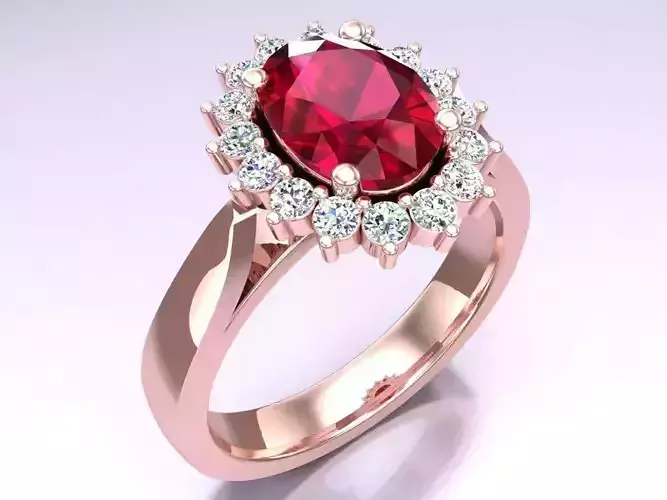 Oval stone ring - Womens  Rings - N122320