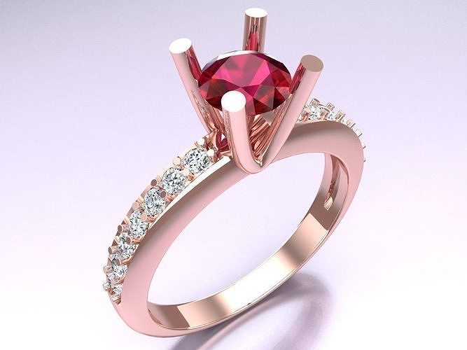 Diamond Ring - Womens Rings - N122430 3D print model