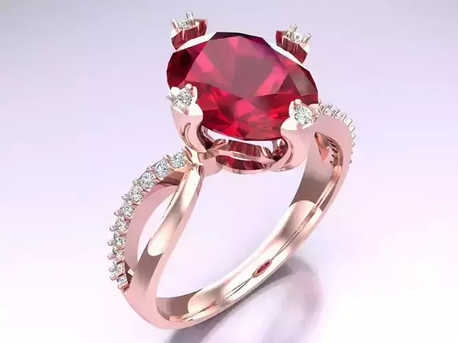 Oval stone ring - Womens  Rings - N122439