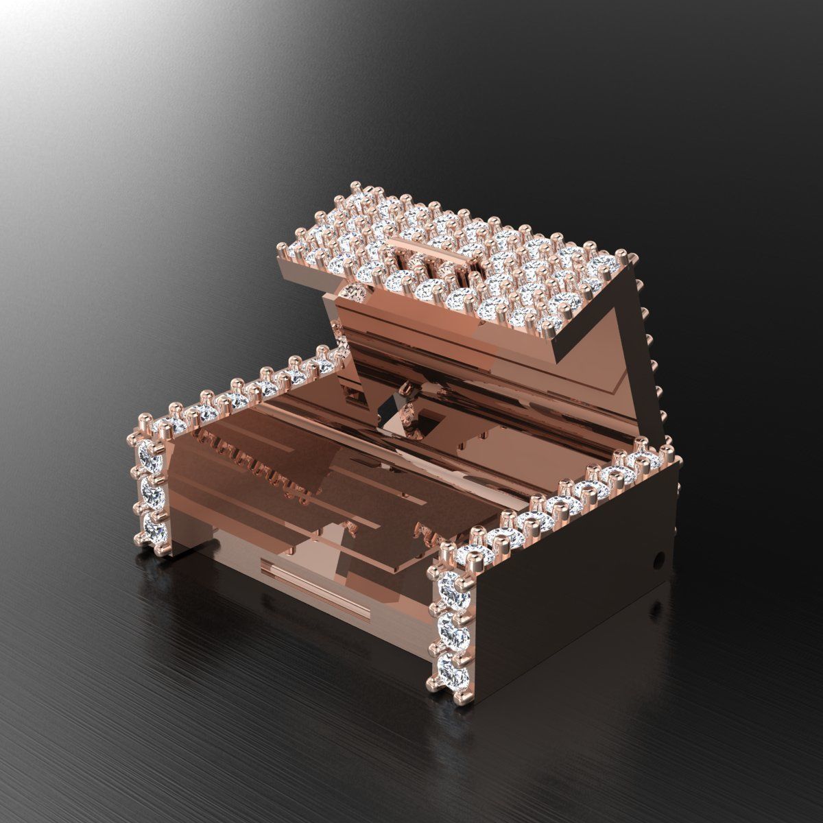 Lock 16mmx11mm 3D model_5