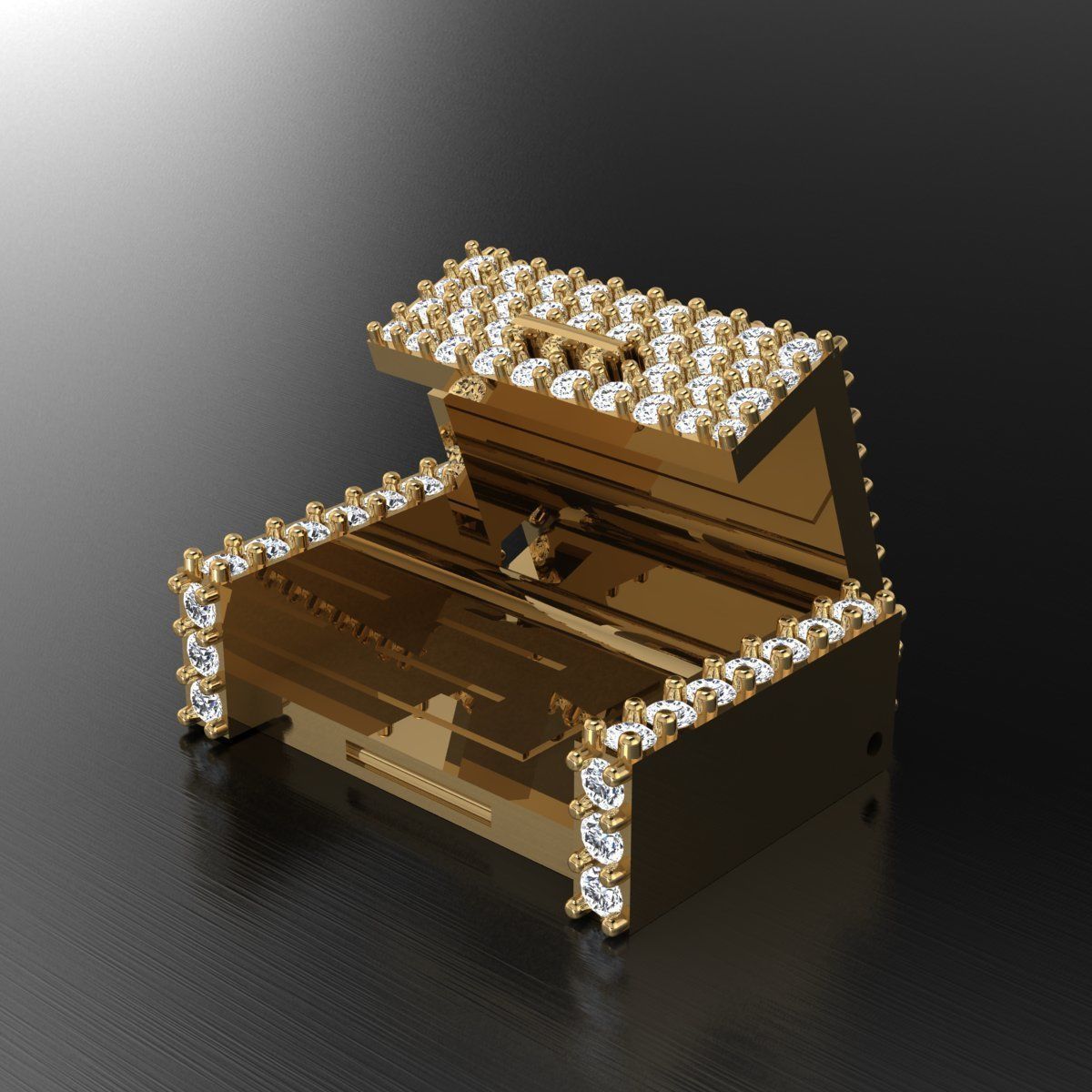 Lock 16mmx11mm 3D model_3