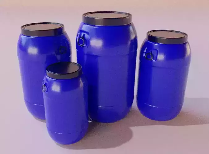 Plastic blue barrel 220L 180L 120L 80L