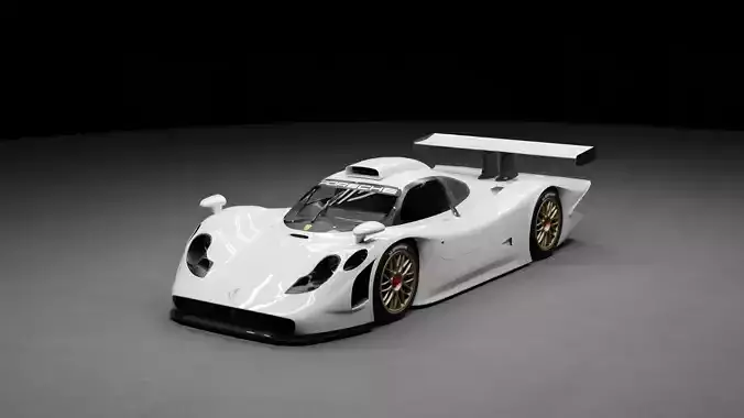 Porsche 911 GT1 3D model animated rigged | CGTrader
