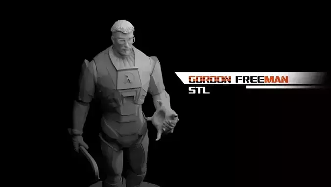 Gordon Freaman Half Life 3D print model 3D print model