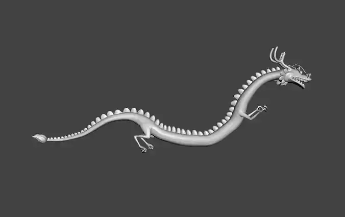 Momonosuke Kid Dragon 3D Model 3D print model