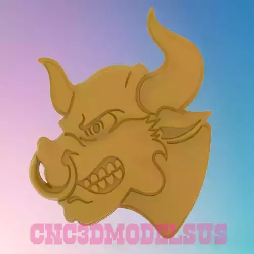 Bull 3D MODEL STL FILE FOR CNC ROUTER