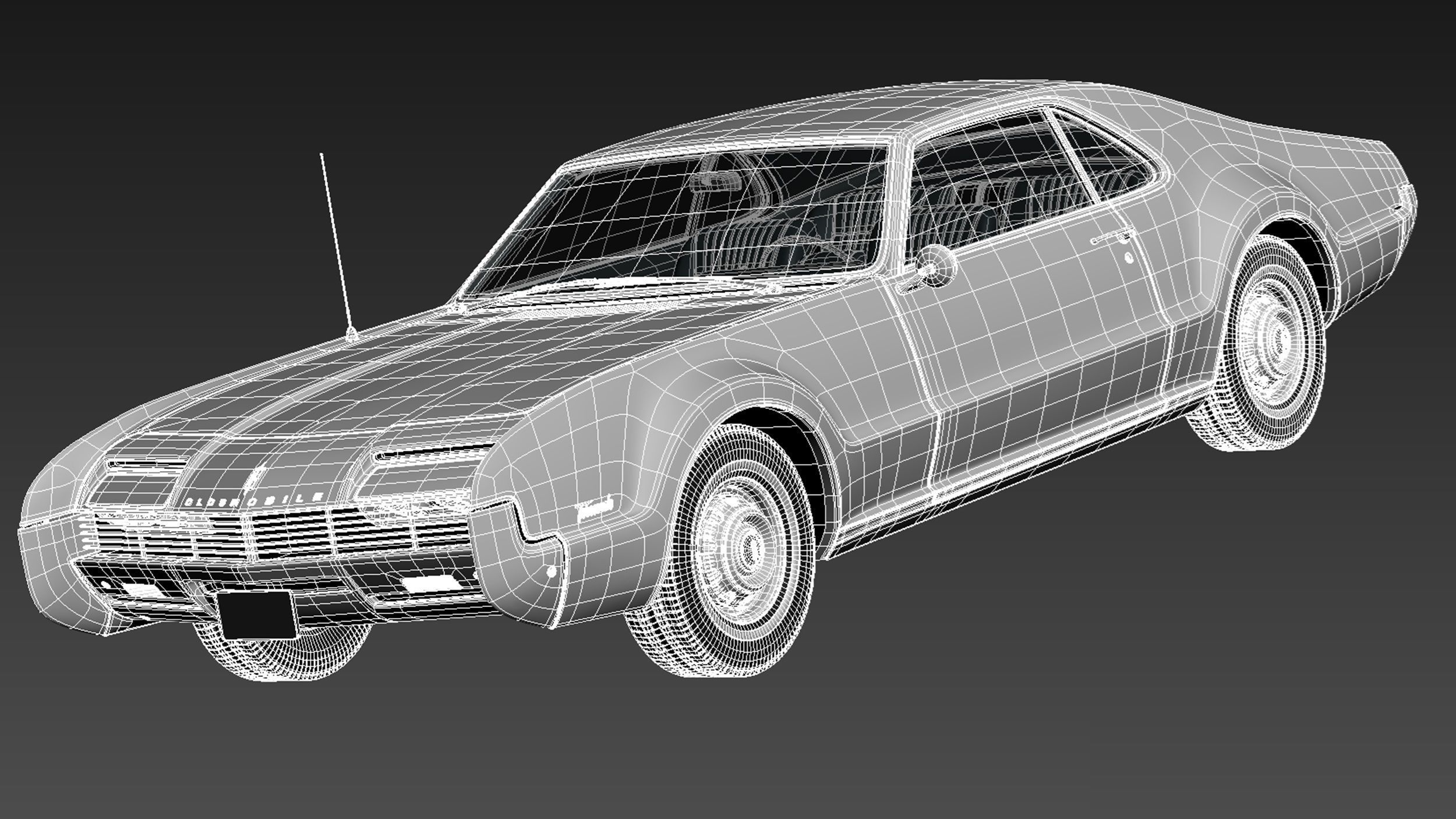 Oldsmobile Tornado 1966 3D model_17