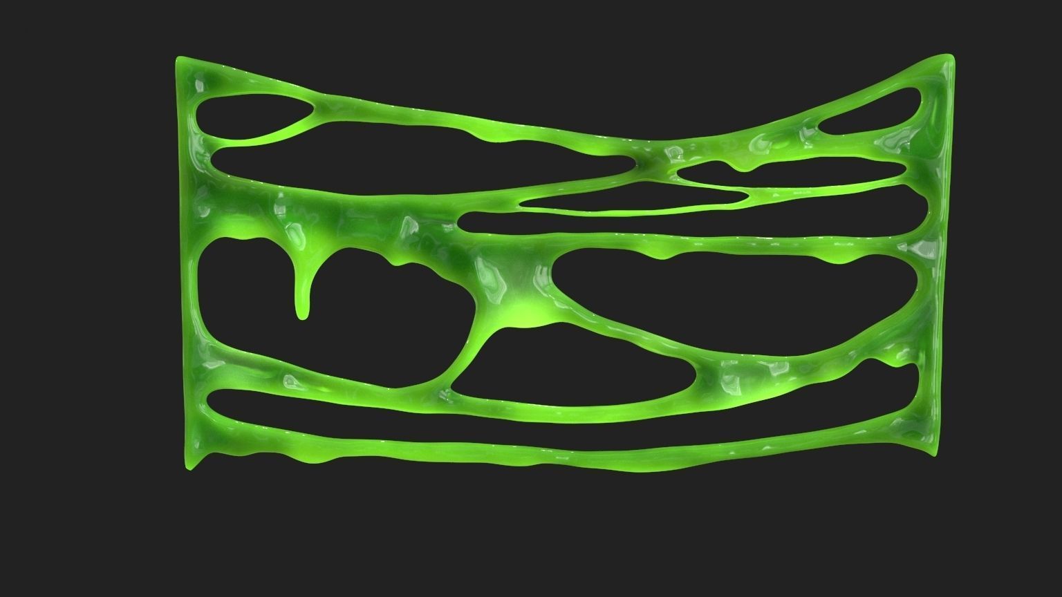 Green Slime v5 Low-poly 3D model_9