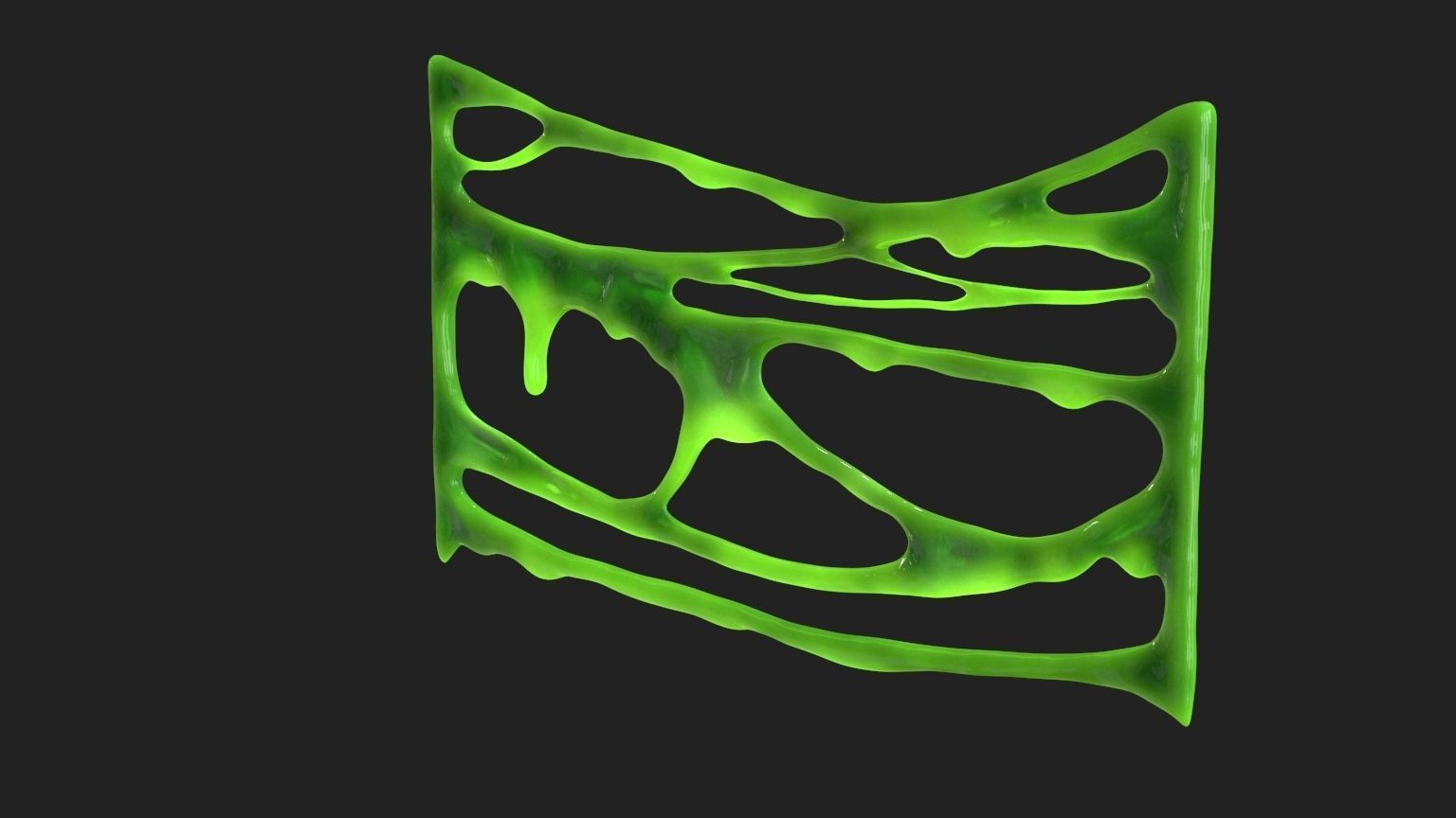 Green Slime v5 Low-poly 3D model_8