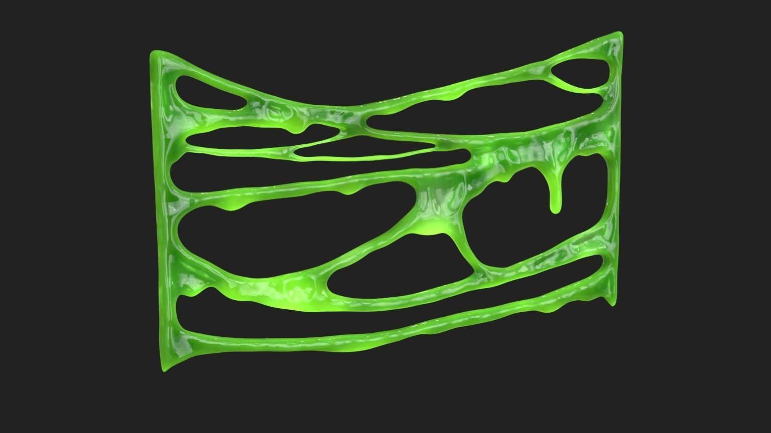 Green Slime v5 Low-poly 3D model_6