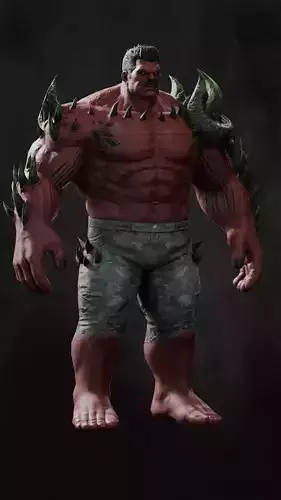 Hell Hulk 3D Model 3D model