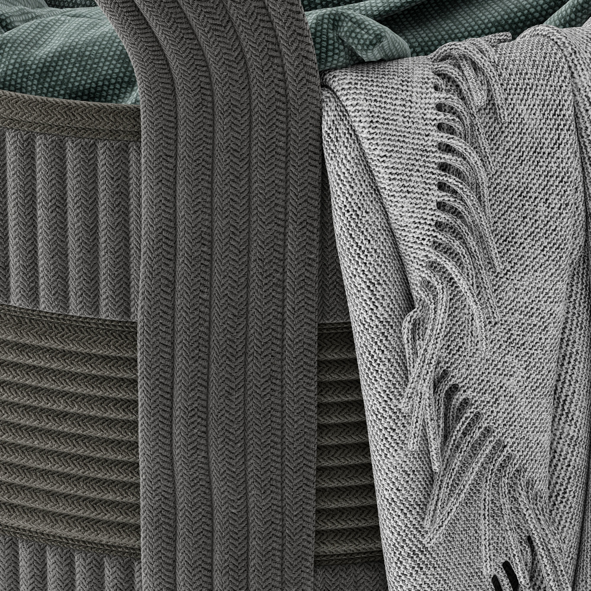 Basket 4 with blanket 3D model_4