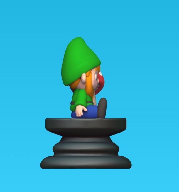 Gnome Chess - Pawn 3D print model_3