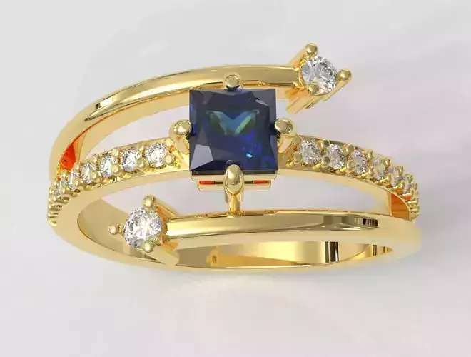 Princess Gemstone Ring