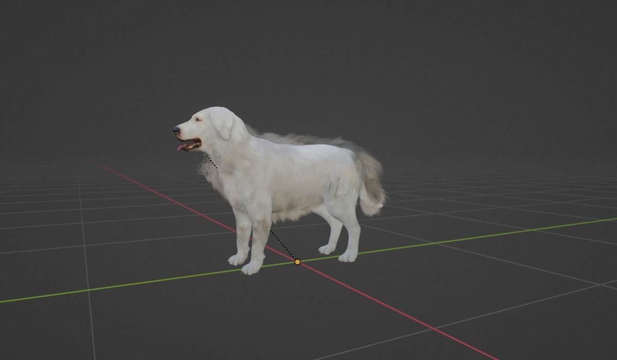 Great Pyrenees Patou Dog 3D model_2