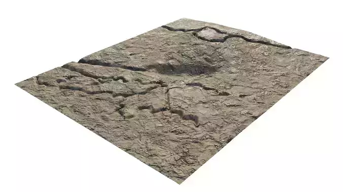 Abandoned WW1 battlefield with a lake