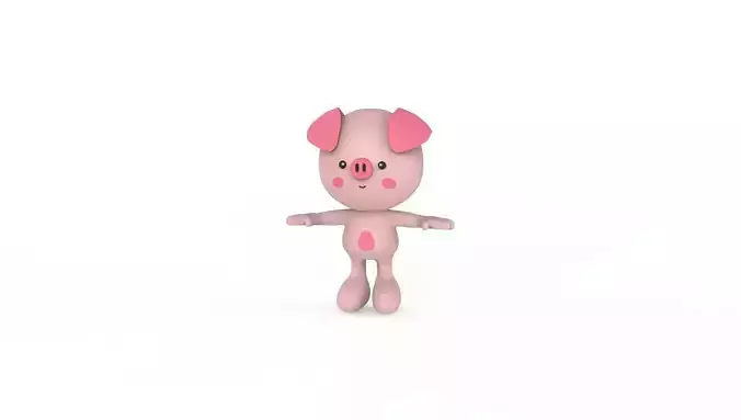 Character012 Pig Animal 