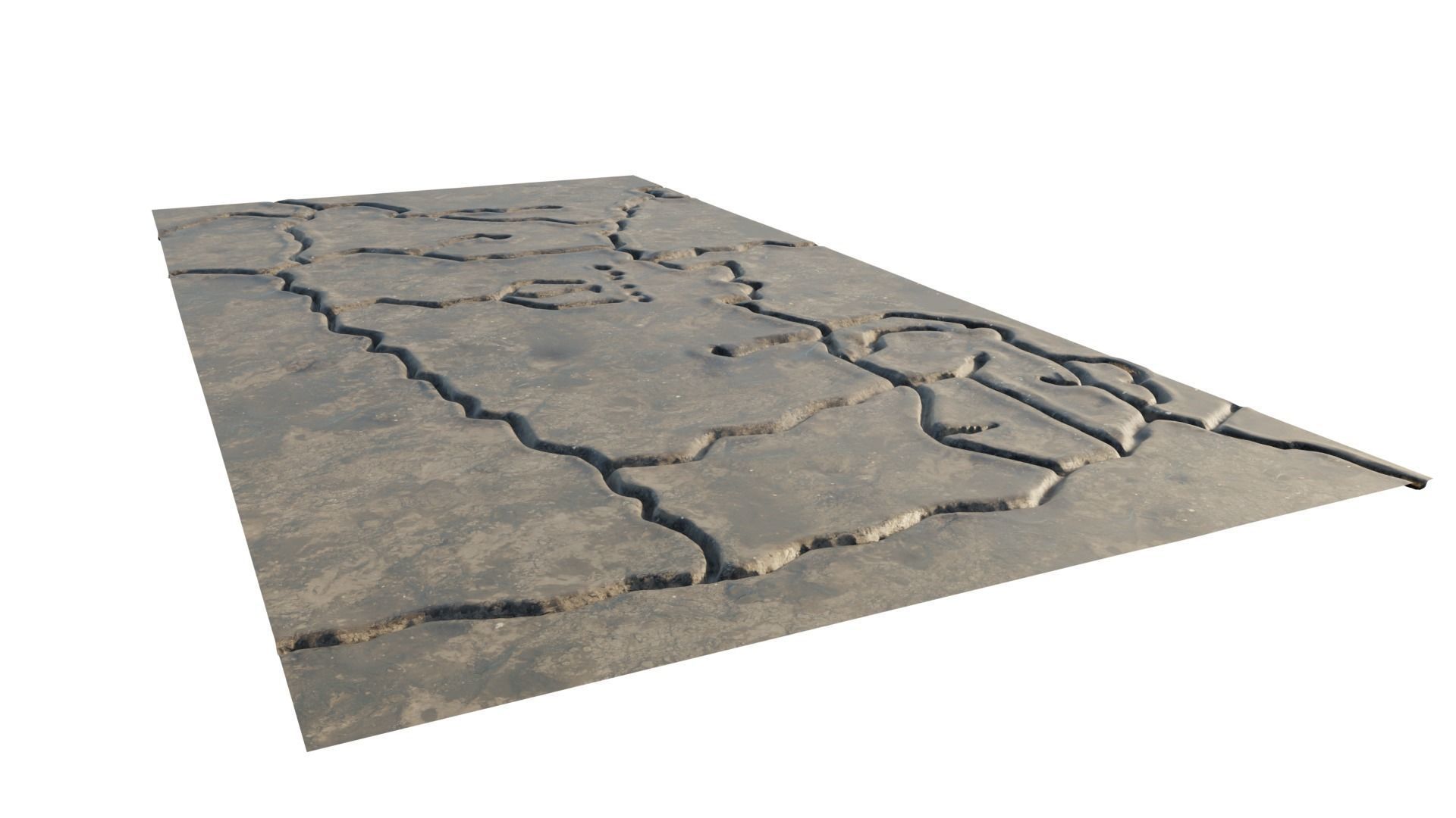 Abandoned WW1 battlefield 3D model_3