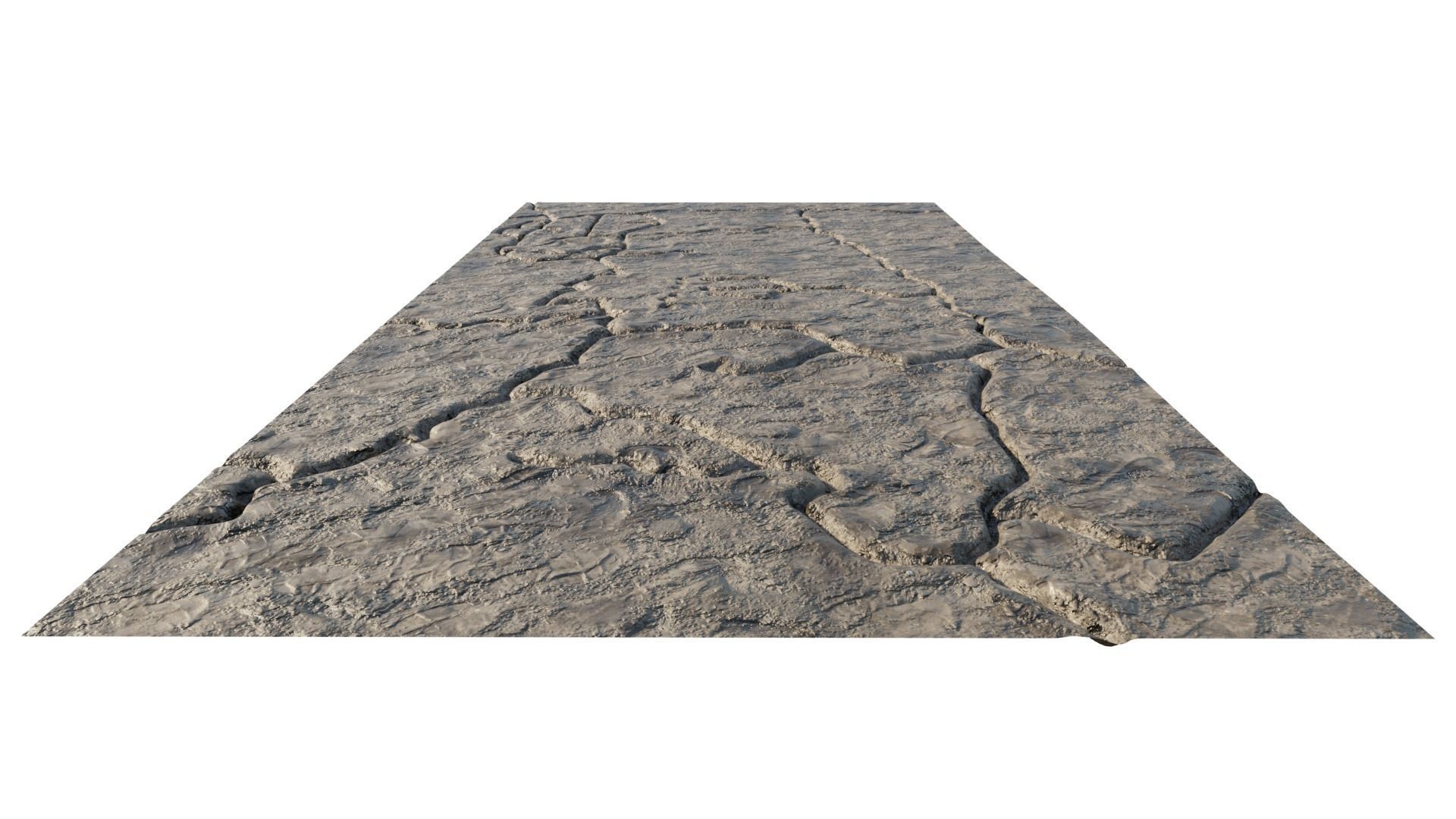 Abandoned WW1 battlefield 3D model_1