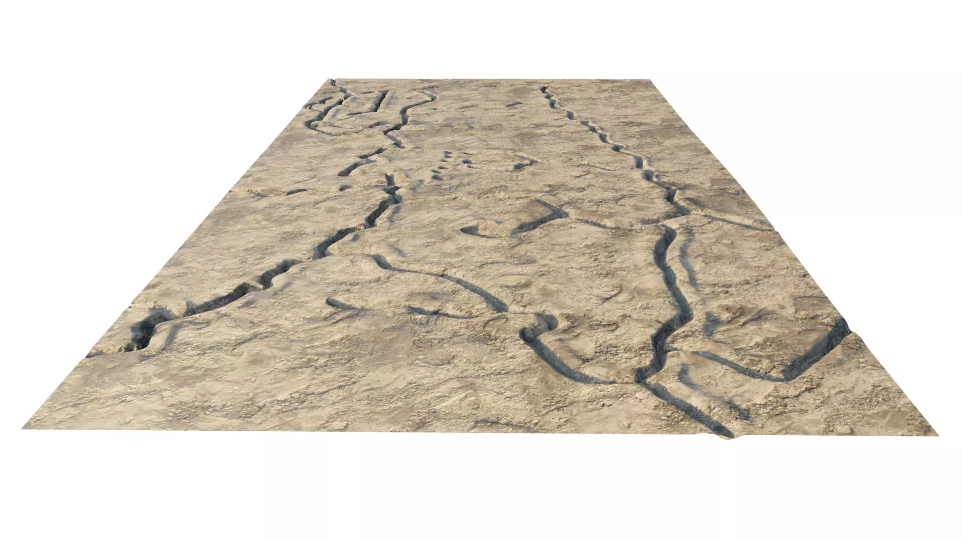 Abandoned WW1 battlefield 3D model_0