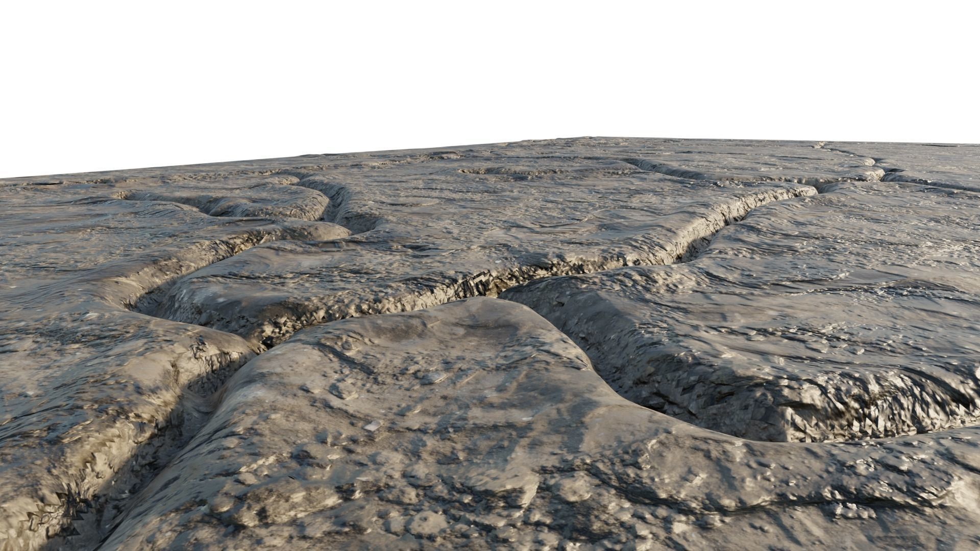 Abandoned WW1 battlefield 3D model_5