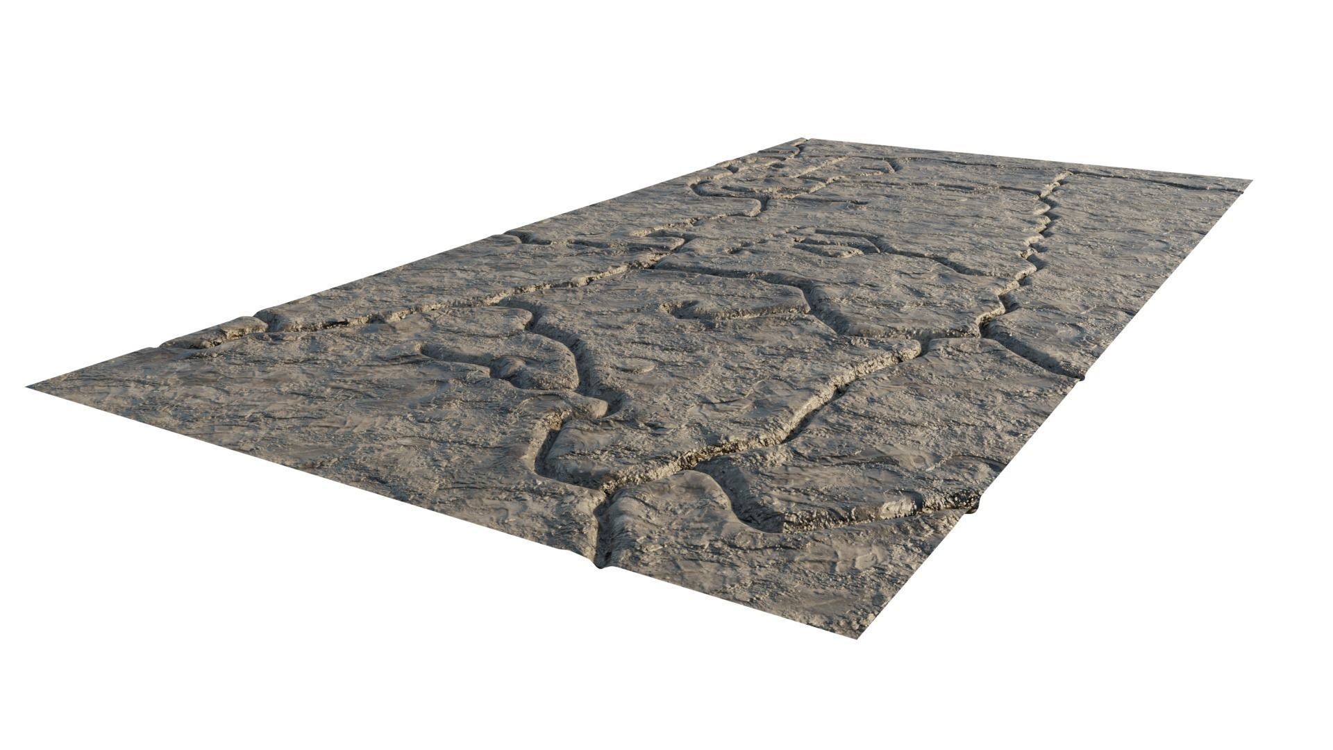 Abandoned WW1 battlefield 3D model_2