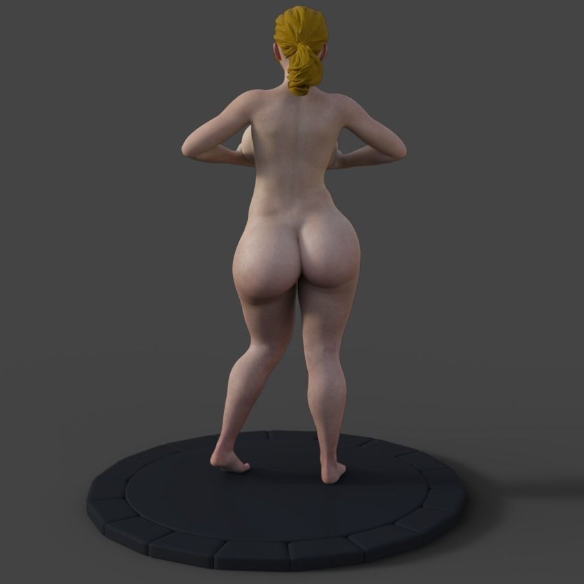 Diane Shows Her Curves - STL 3D Printer 3D print model_4