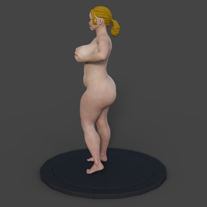 Diane Shows Her Curves - STL 3D Printer 3D print model_3