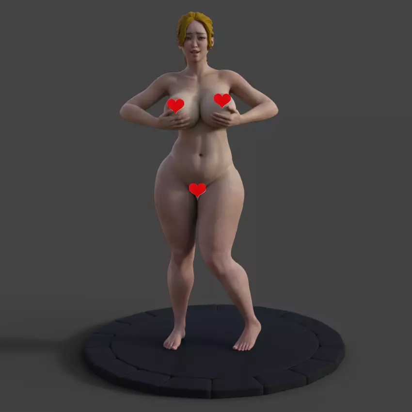 Diane Shows Her Curves - STL 3D Printer 3D print model_0