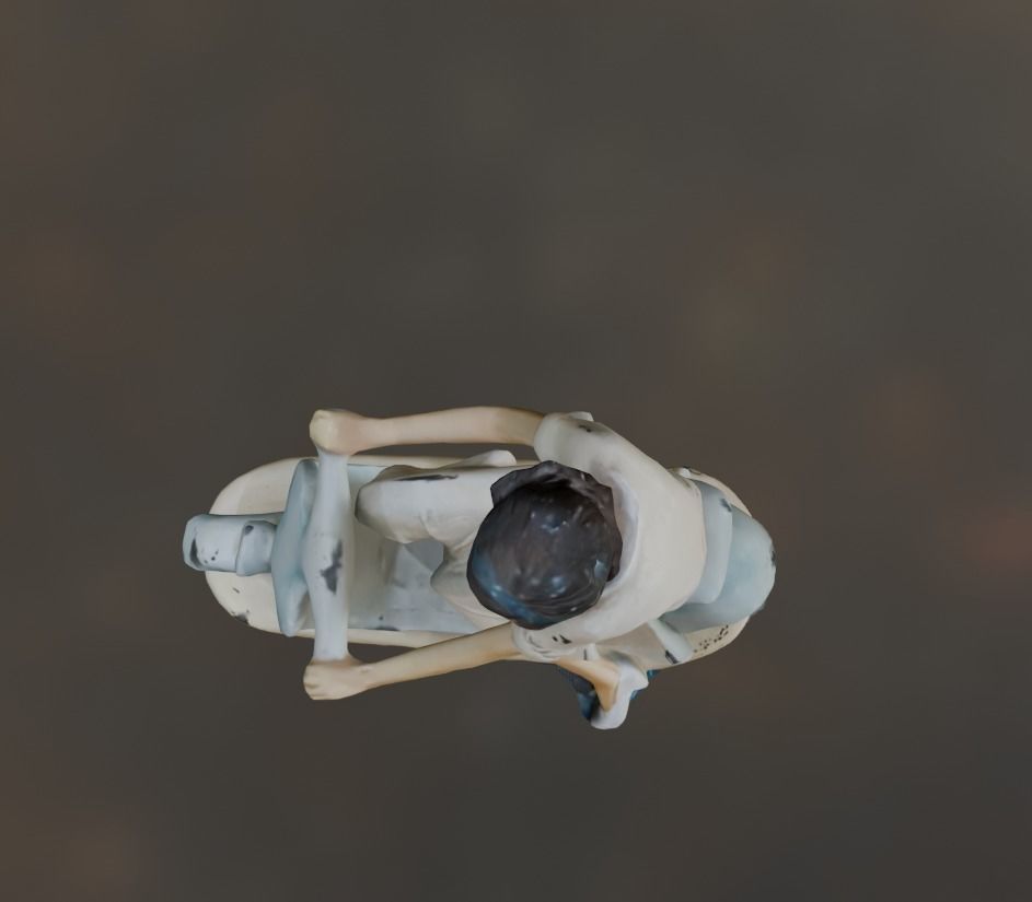 The lady Low-poly 3D model_4