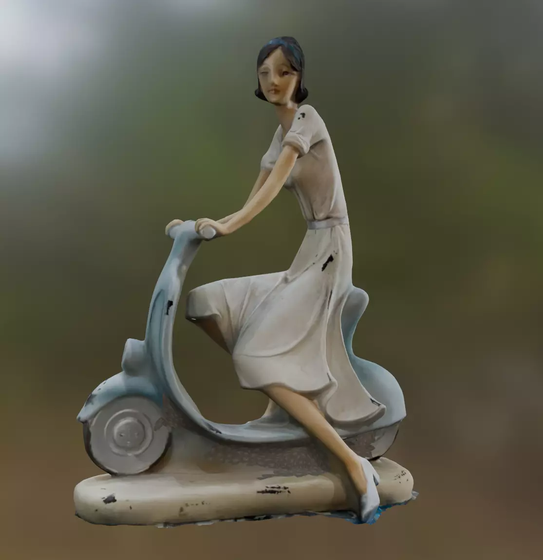 The lady Low-poly 3D model_0