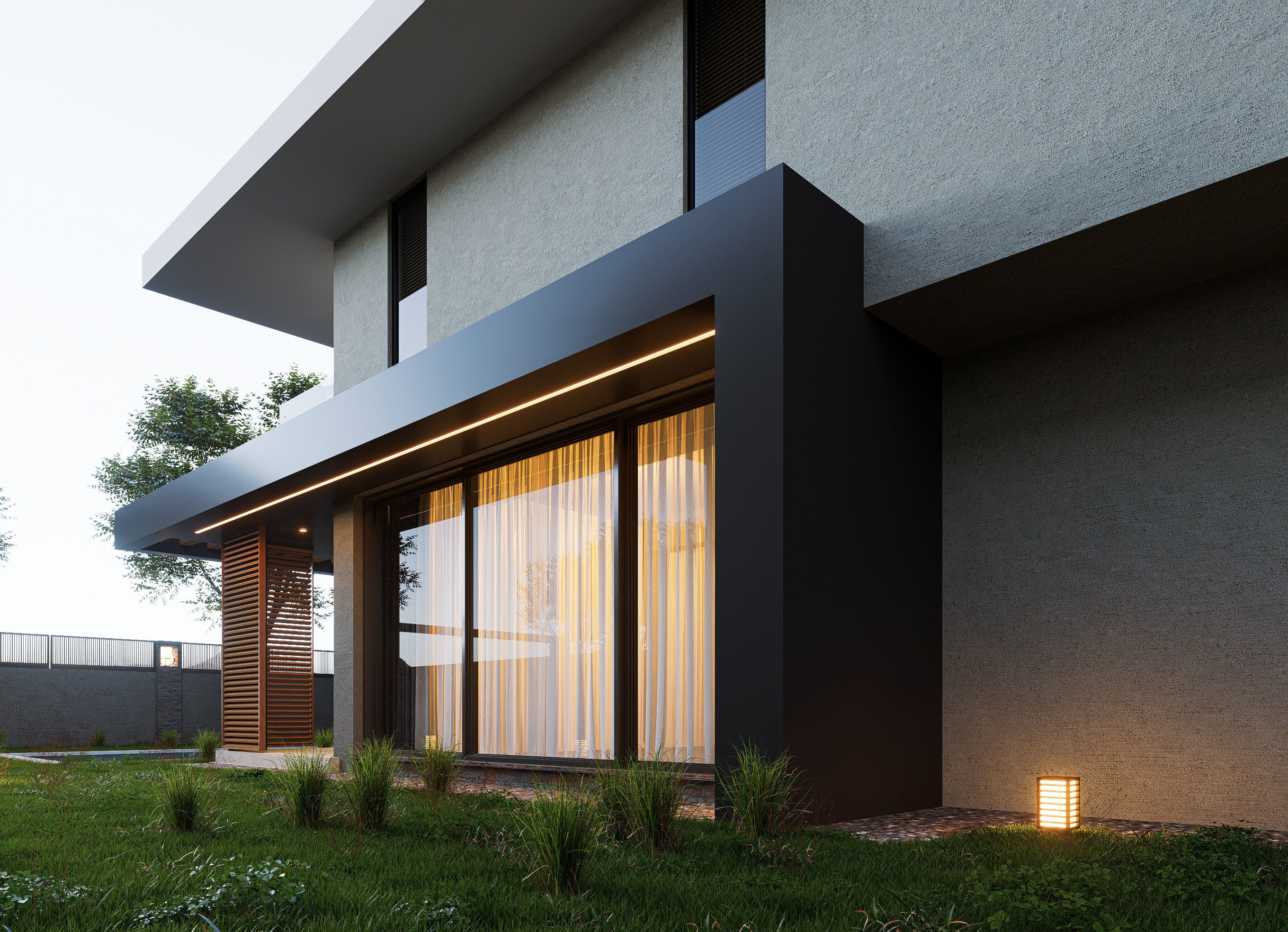 Two modern villas 3D model_10