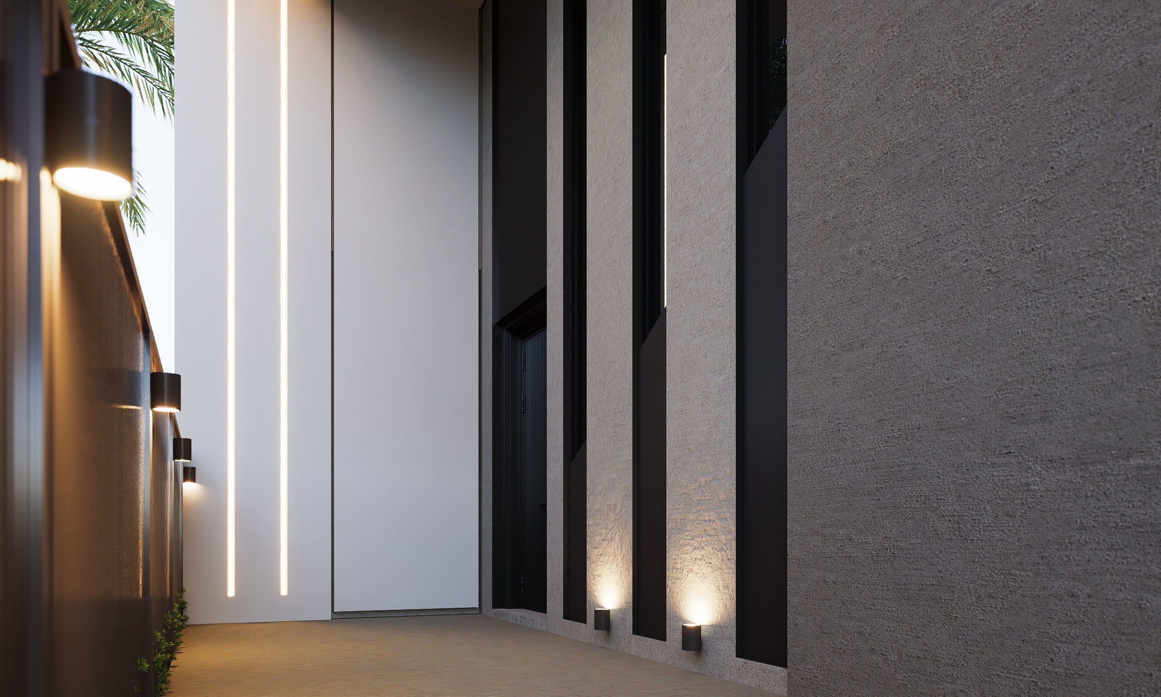 Two modern villas 3D model_2