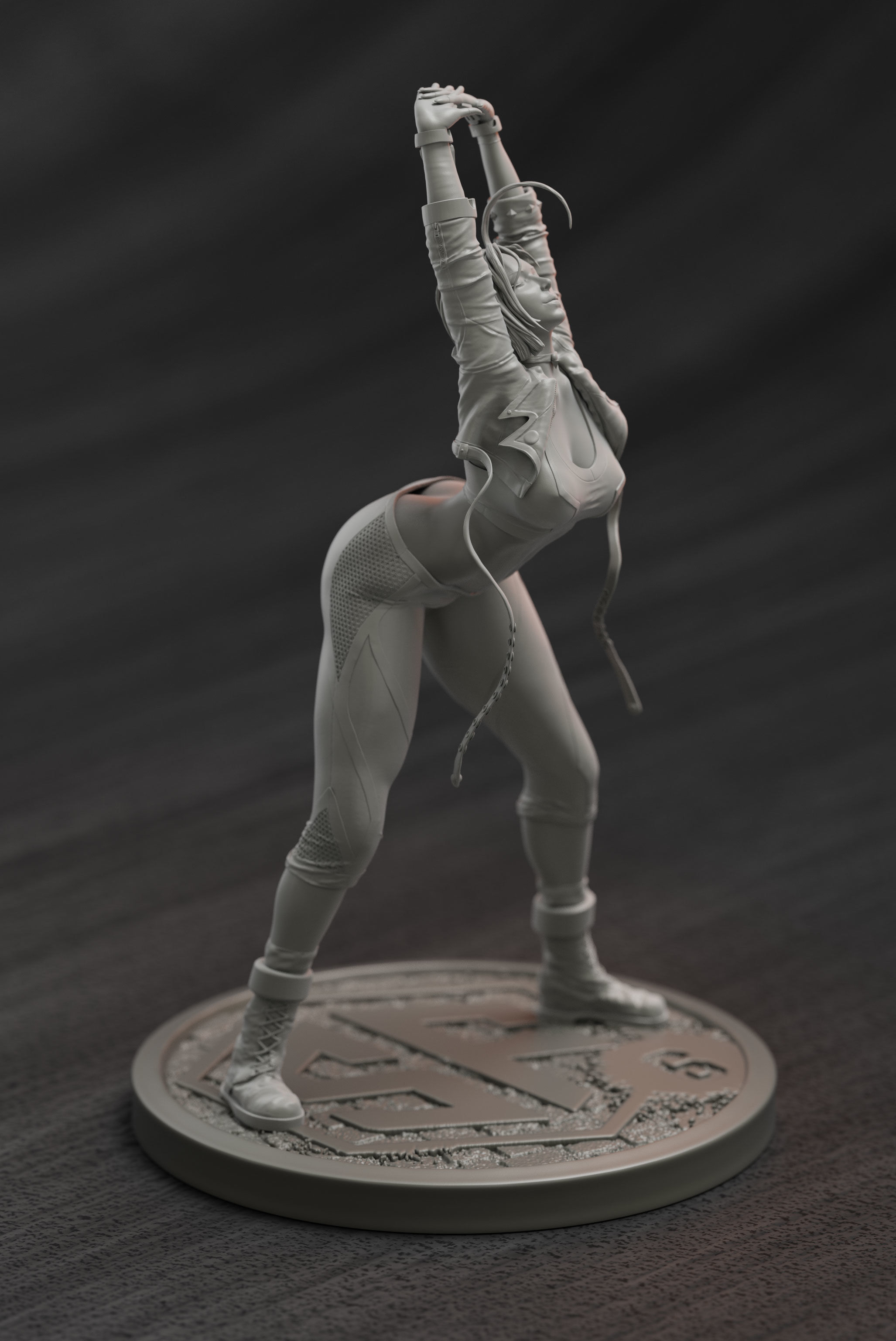 Cammy SF  3D print model_4