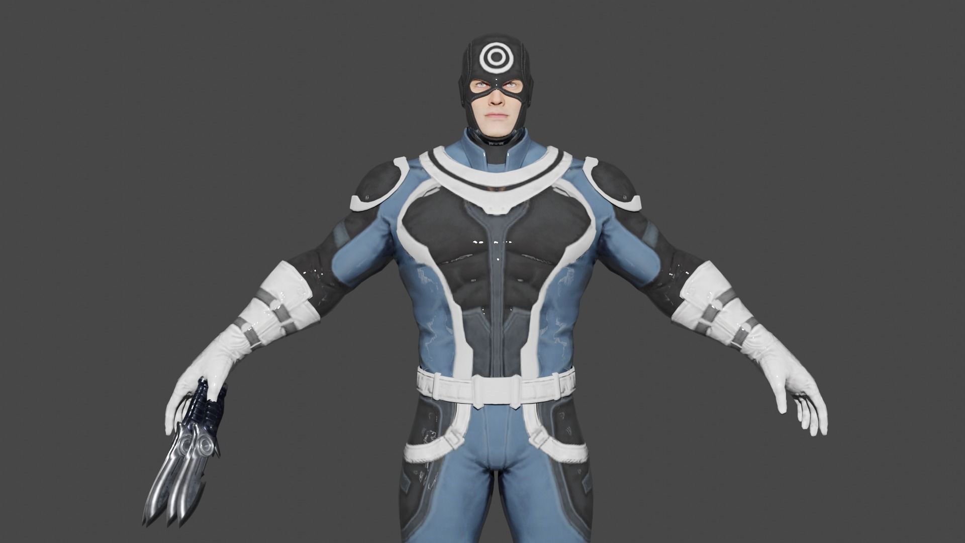 Bullseye Low-poly 3D model_1