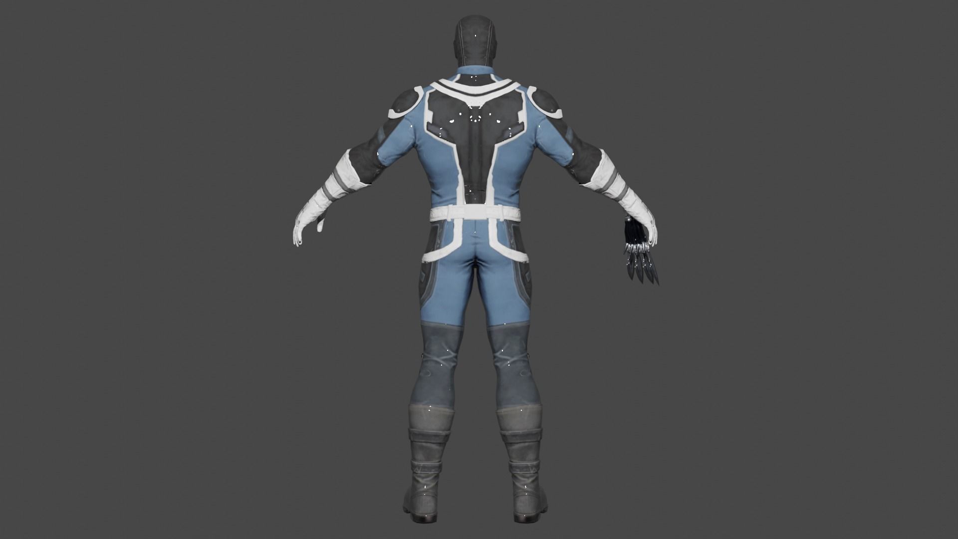 Bullseye Low-poly 3D model_4