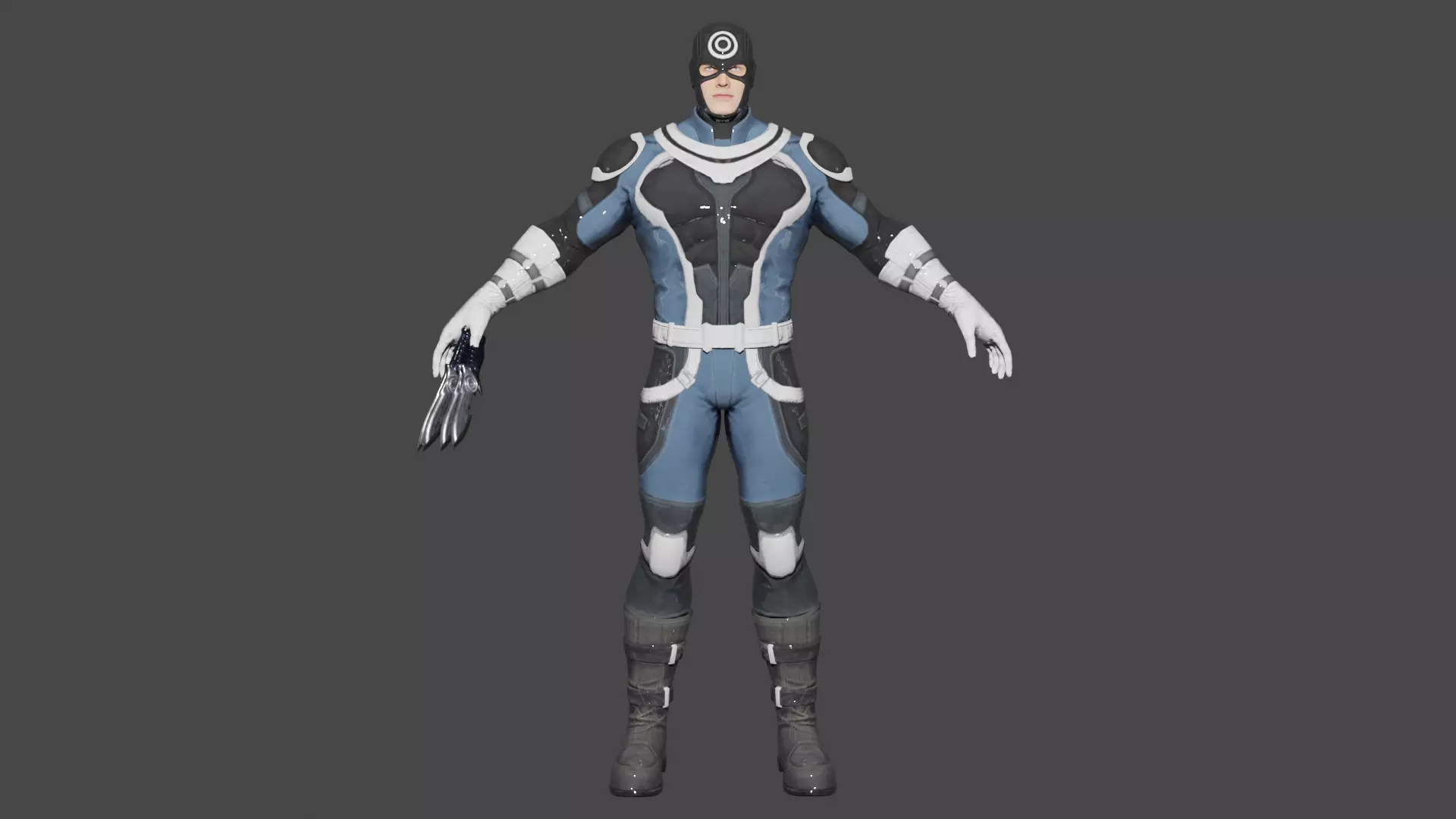 Bullseye Low-poly 3D model_0