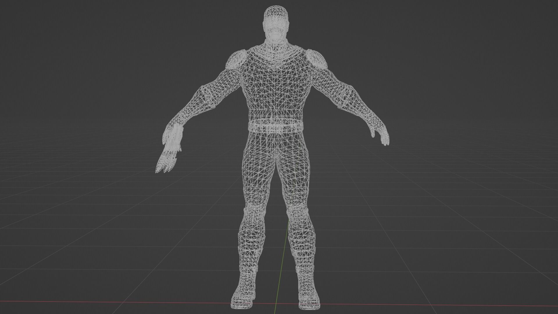 Bullseye Low-poly 3D model_6