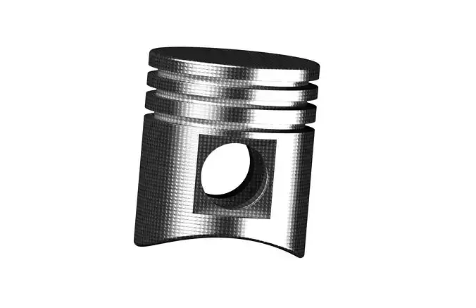 PISTON ENGINE GASOLINE 4 STROKE 3D Model 3D model