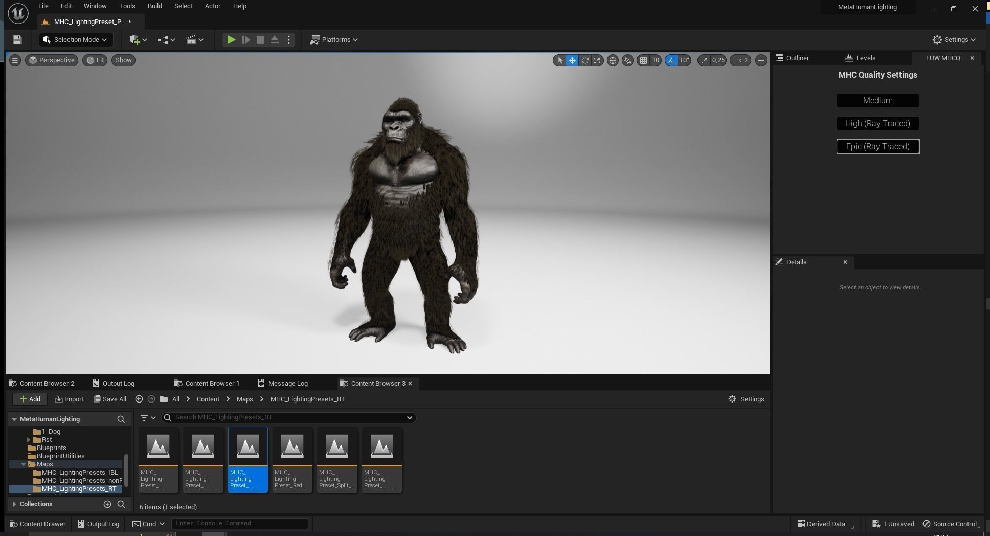 Jungle Sovereign Realistic Gorilla King Kong Low-poly 3D model_12