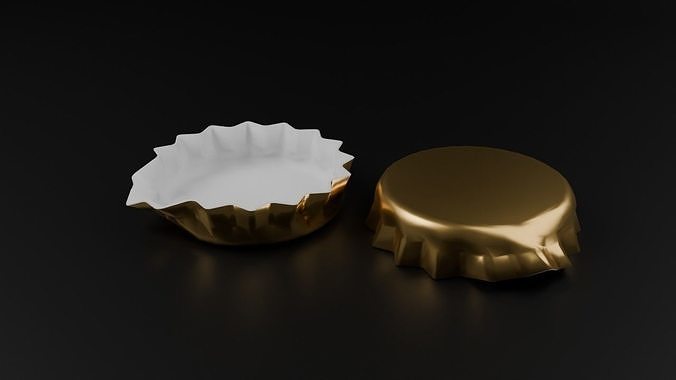 Bottle Cap After Open Free low-poly 3D model