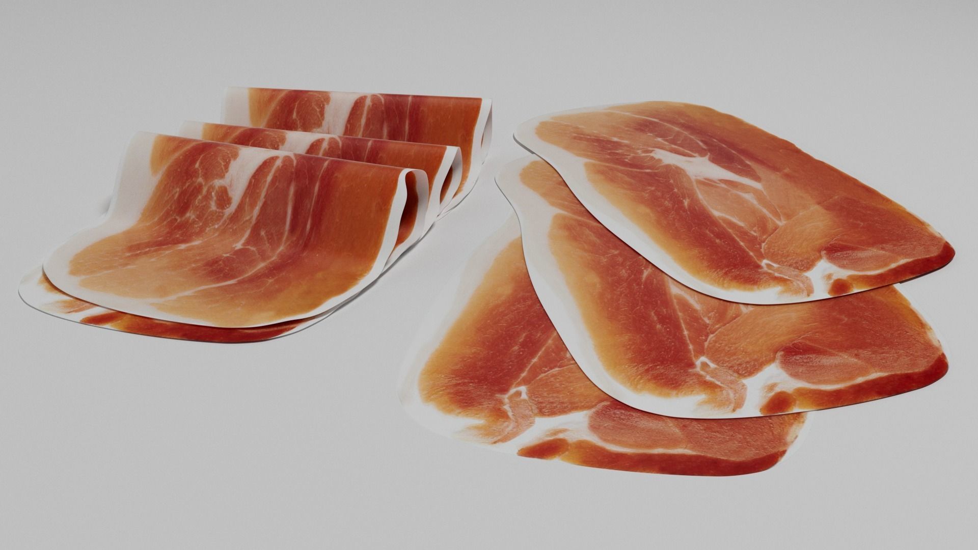 Slices of Prosciutto 3D model_2