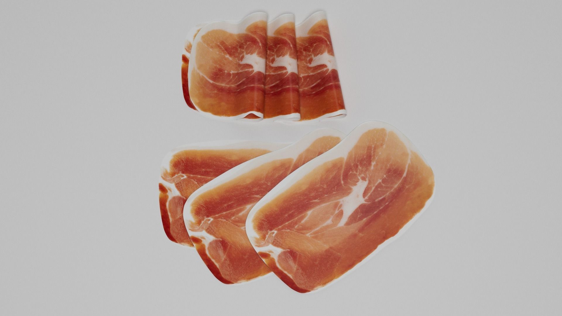 Slices of Prosciutto 3D model_1