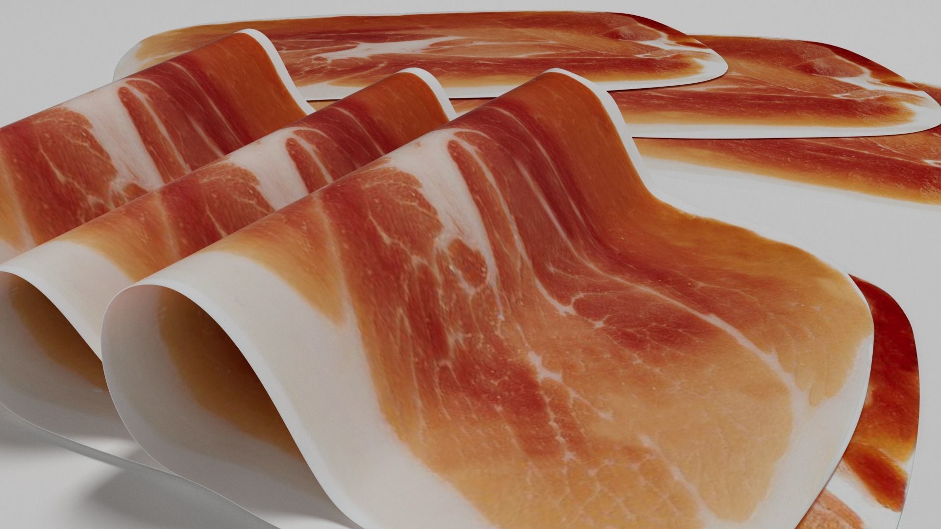 Slices of Prosciutto 3D model_3