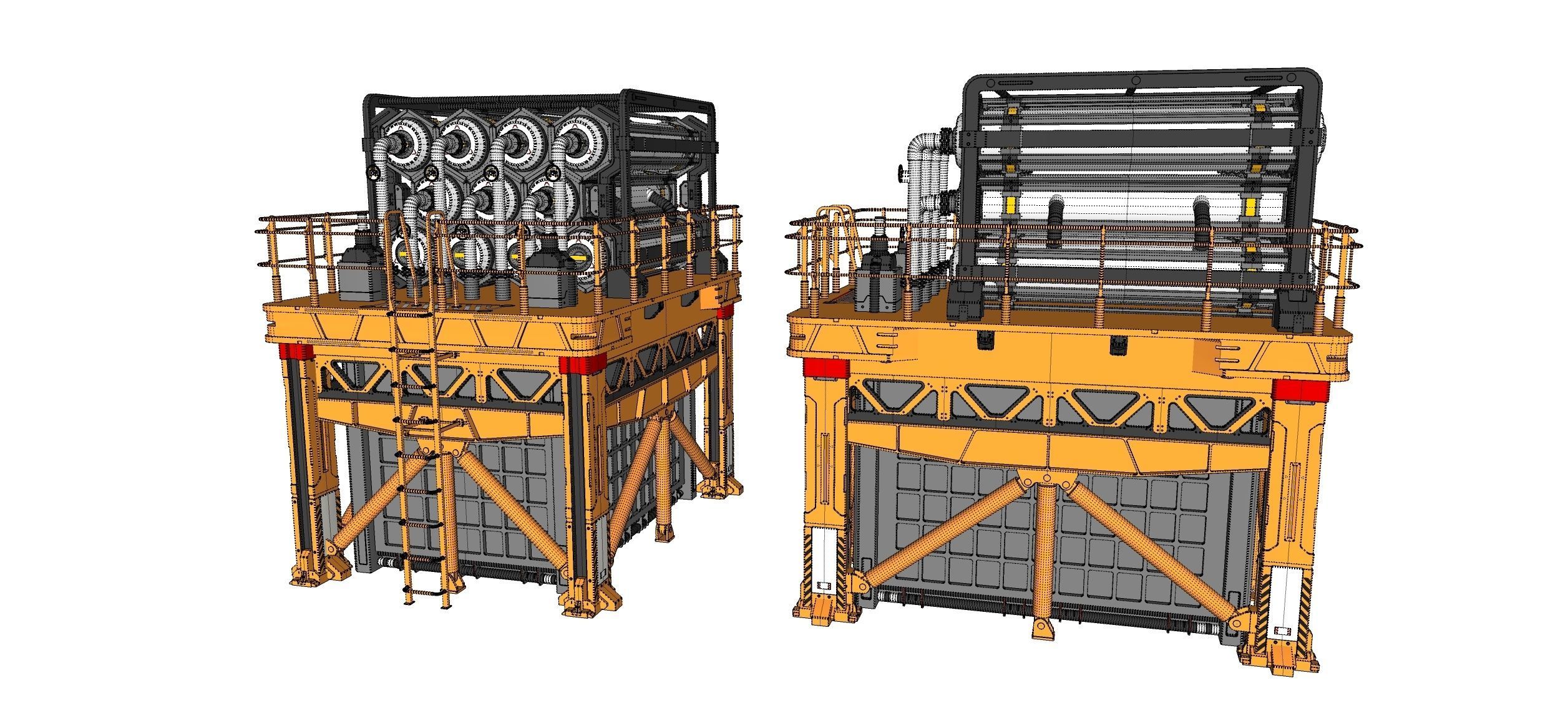 sci-fi storage tank 3 3D model_36