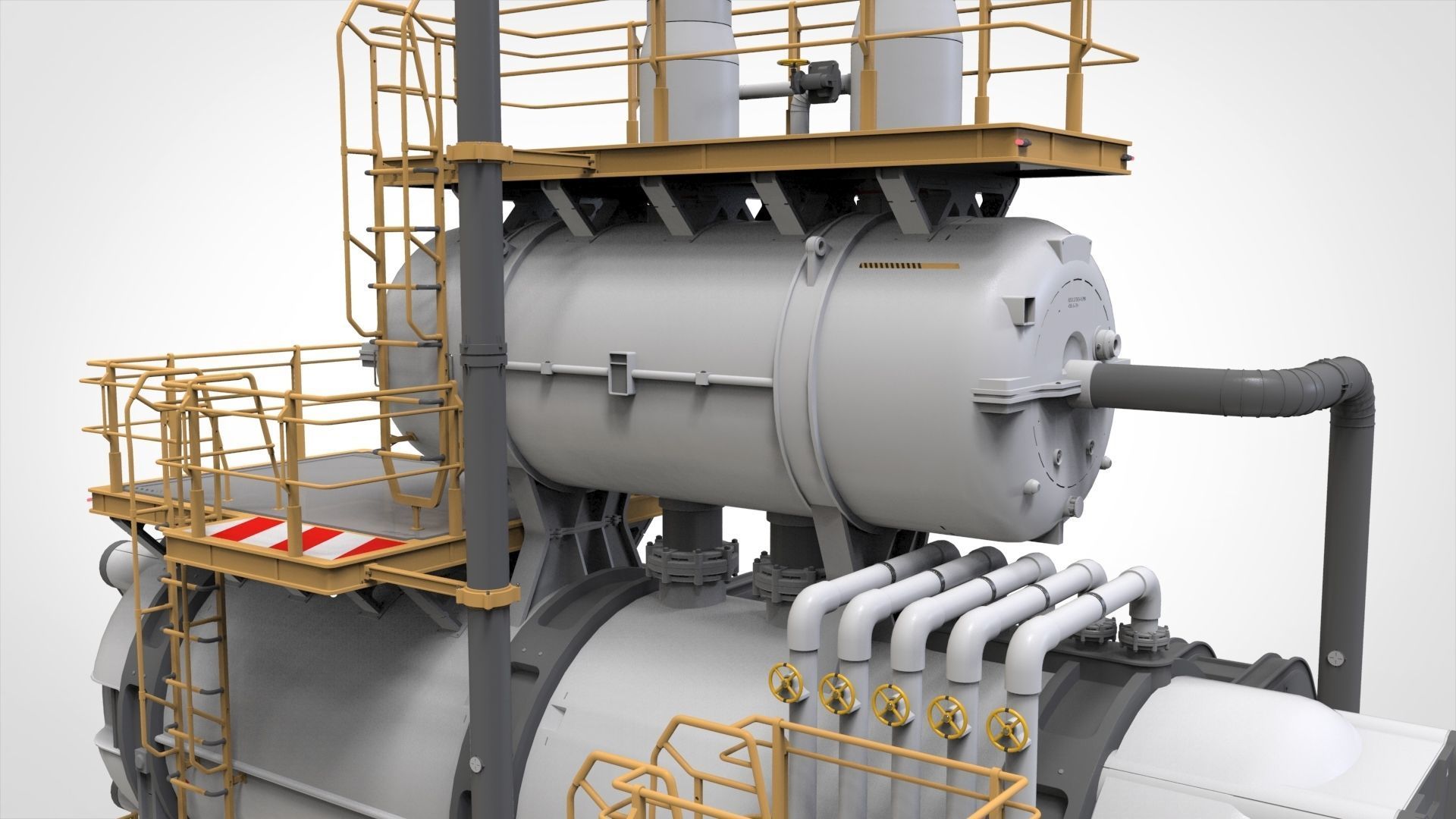 sci-fi storage tank 3 3D model_19